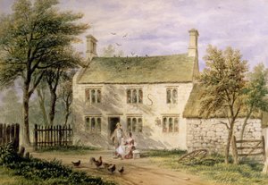 Woolsthorpe, Grantham, Geburtsort von Isaac Newton von Thomas Hosmer Shepherd