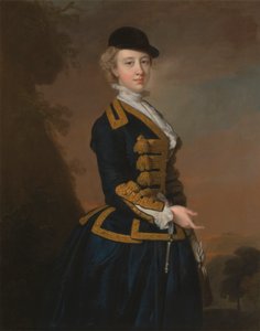 Porträt einer jungen Frau der Familie Fortesque aus Devon von Thomas Hudson