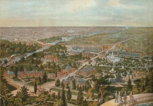 Vogelperspektive der Centennial, Philadelphia von Thomas Hunter