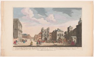 Blick auf das Banqueting House und das Horse Guards Building in London von Thomas Jefferys