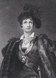 John Philip Kemble als Hamlet, graviert von G. Adcock von Thomas Lawrence