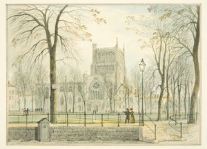 Kathedrale von Bristol und College Green von Thomas Leeson the Elder Rowbotham