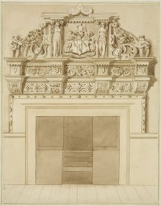 Kaminstück datiert 1729, in der Redcliffe Street 139