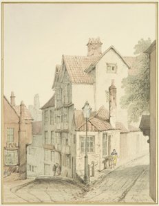 Ecke von Trenchard Lane und Steep Street von Thomas Leeson the Elder Rowbotham
