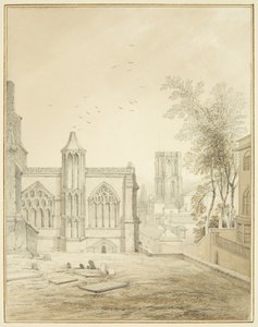 Ostende von St. Mary Redcliffe, zeigt die Tempelkirche von Thomas Leeson the Elder Rowbotham