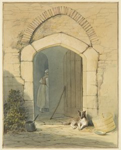 Eingang zum Bauernhaus von Thomas Leeson the Elder Rowbotham