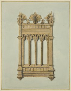 Fragment aus geschnitzter Eiche aus der alten Tuckers