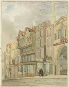 High Street mit dem Markttor von Thomas Leeson the Elder Rowbotham