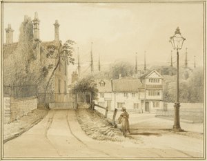 Lower College Green, oder College Square von Thomas Leeson the Elder Rowbotham