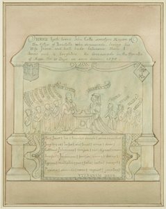 Wandtafel von John Cutte in der Burnett Kirche von Thomas Leeson the Elder Rowbotham