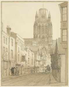 Nordansicht der St. Mary Redcliffe Kirche von der Redcliffe Street aus