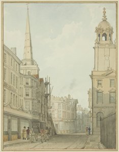 Teil der Corn Street und Wine Street von Thomas Leeson the Elder Rowbotham
