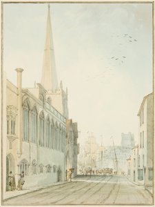 Die Kirche St. John-on-the-Wall, Blick zum Kai von Thomas Leeson the Elder Rowbotham