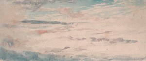Wolkenstudie - Blau und Rot gesprenkelter Altocumulus von Thomas Lindsay