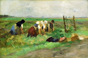 Feldarbeiter, um 1900 von Thomas Ludwig Herbst