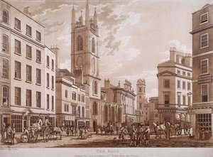 Bank of England, Threadneedle Street, London, 1781 von Thomas Malton II