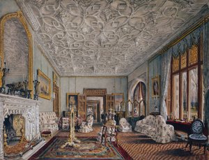 Salon im gotischen Stil, ca. 1850 von Thomas Mann Baynes