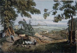 Blick von den Hängen des Highgate Archway von Thomas Mann Baynes