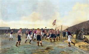 Aston Villa gegen Sunderland, 1893 von Thomas Marie Madawaska Hemy