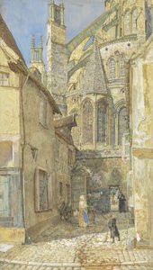 Die Lady Chapel und Apsis der Kathedrale von Bourges, 1899 von Thomas Matthews Rooke