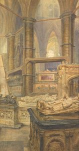 Die Gräber von Heinrich III. und Königin Eleonore, Westminster Abbey, 1904 von Thomas Matthews Rooke