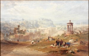 Edinburgh von Calton Hills von Thomas Miles Richardson