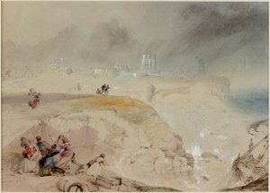 Wrack der Betsy Cains auf den Felsen bei Battery Point, Tynemouth von Thomas Miles Richardson