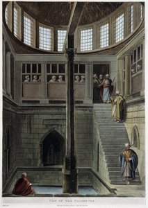 Ansicht des Nilometers. In „Ansichten von Ägypten“ von Thomas Milton