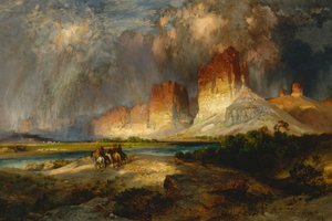Klippen des oberen Colorado River, Wyoming Territory, 1882