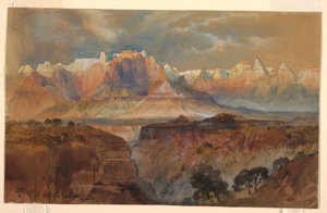 Klippen des Rio Virgin, Süd-Utah, 1873