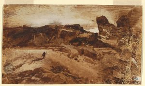 Zeichnung, In der Wüste, Arizona, 1878