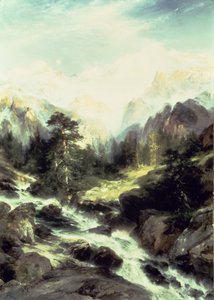 Im Teton-Gebirge von Thomas Moran