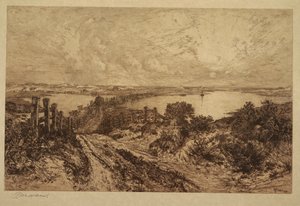 Morgen, Hook Pond, East Hampton von Thomas Moran