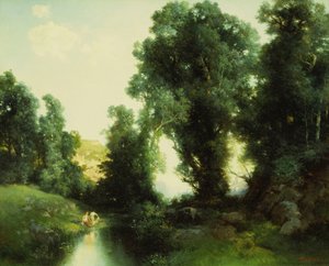 Das Badeloch, Cuernavaca, Mexiko, 1913 von Thomas Moran