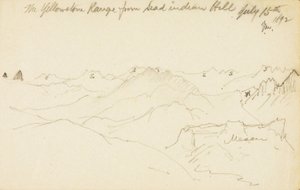 Die Yellowstone-Kette vom Dead Indian Hill von Thomas Moran