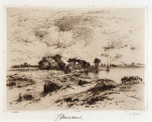 Three Mile Harbor Easthampton, L.I. von Thomas Moran