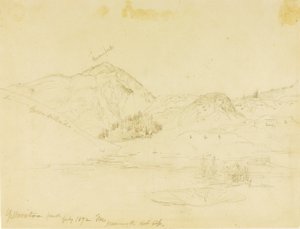 Yellowstone Park, Mammoth Hot Springs von Thomas Moran