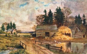 Altmodischer Bauernhof, New Brunswick von Thomas Mower Martin