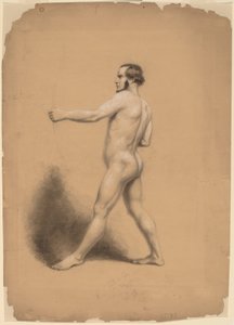 Bogenschütze, Aktstudie