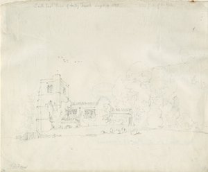 Arley Kirche: Bleistiftzeichnung, 4. Sep 1837