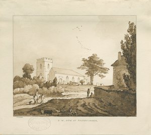 Fulford Kirche (Sepia-Zeichnung)