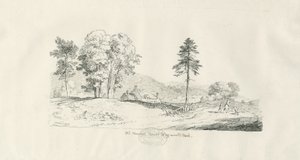 Haywood Park - Altes Herrenhaus: Feder- und Tintenzeichnung