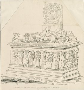 Seighford Kirche - Grab von William und Mercy Bowyer von Thomas Peploe Wood