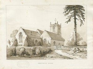 Sheriffhales Kirche: Sepiawaschzeichnung, undatiert [?1838]