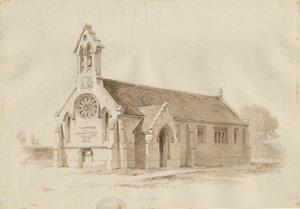 Stafford - Salzkapelle [St. James]: Feder- und Tuschzeichnung, 1840 von Thomas Peploe Wood