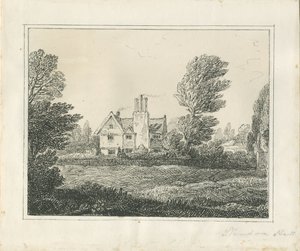 Standon Hall: Feder- und Tuschzeichnung, nd [?Mitte 19. Jh.]