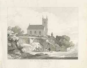 Stonnall Church: Feder- und Waschzeichnung
