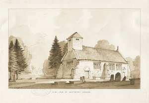 Whitmore Kirche: Sepia-Zeichnung