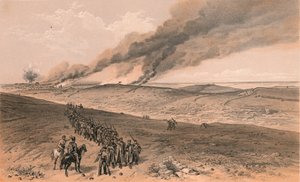 Redan und fortgeschrittene Gräben des britischen rechten Angriffs, 1856 von Thomas Picken