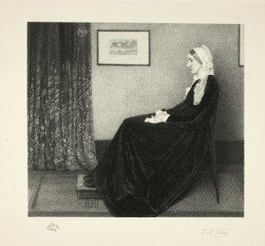 Arrangement in Grau und Schwarz: Porträt der Mutter des Künstlers, nach Whistler